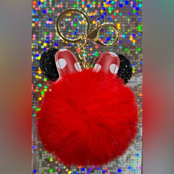 Disney Accessories - Minnie Mouse Keychain Red NEW